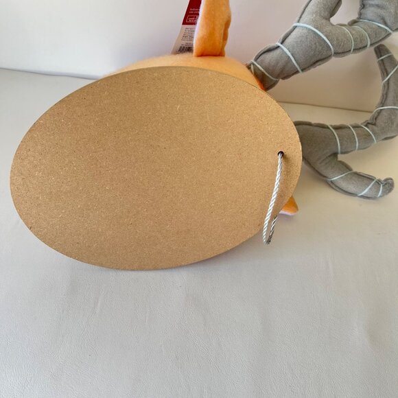 Felt Christmas Deer Head Wall Decor Orange and Gray deer head Decor - Picture 3 of 10